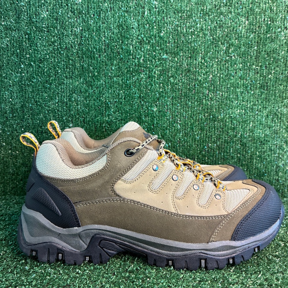 NEW Denali AD4U202B-1 Leather Rugged Gorpcore Hiking Shoe Taupe Brown Mens Sz 12
